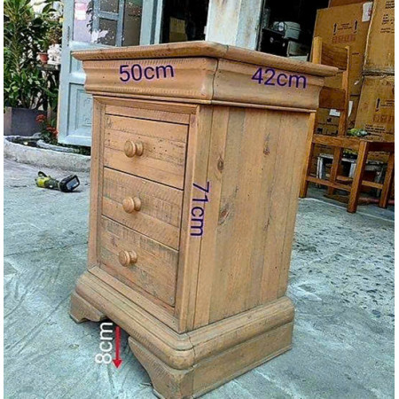 EU 02 - Tủ Đầu Giường + 03 Ngăn Kéo